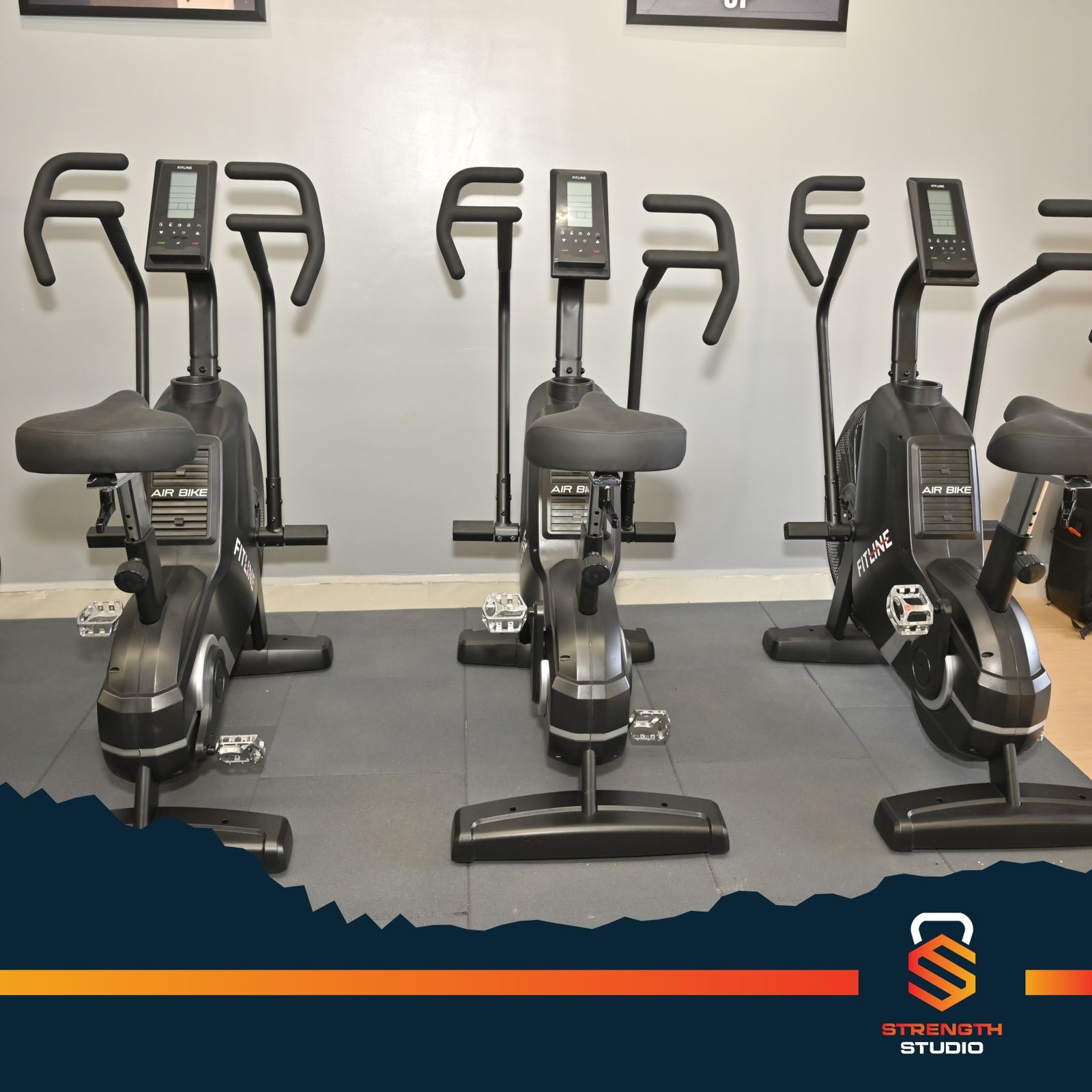 Cardio zone with treadmills and cardio equipment at Strength Studio Belagavi gym