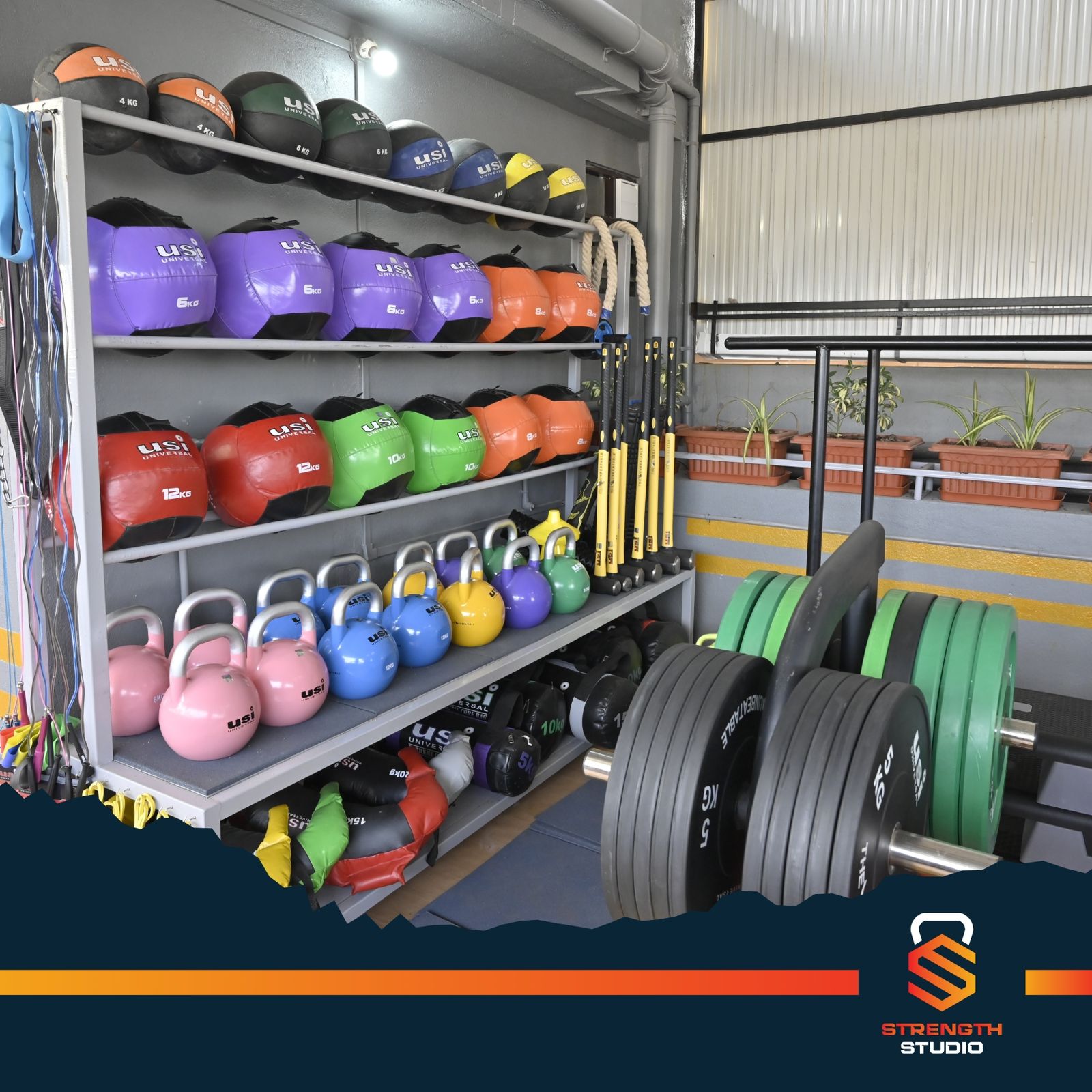 Core and abdominal training equipment at Strength Studio Belagavi fitness center